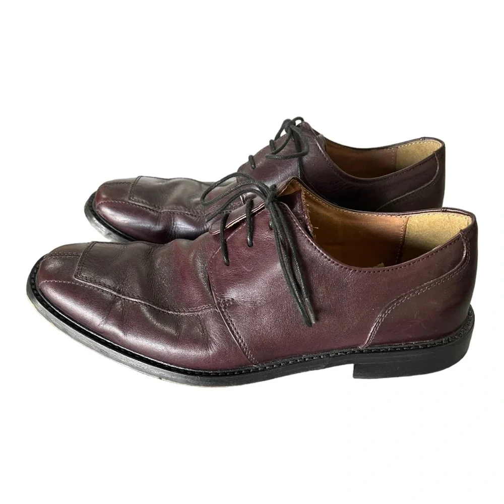 Florsheim‎ Men’s Oxford Burgundy Leather Split Toe Dress Shoes   Sz 8.5